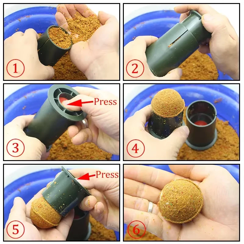 히리시 신제품 1개 잉어 낚시 미끼 볼 루어 잉어 볼메이커 40MM 낚시 미끼 제작 도구 낚시 용품 액세서리