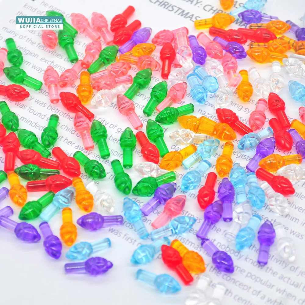 100pcs Replacement Lights Bulbs for Ceramic Christmas Tree Night Light Multicolor Mini Flame Pegs Diy Country Art No&euml;l Ornaments christmas tree decoration,christmas lamp decoration