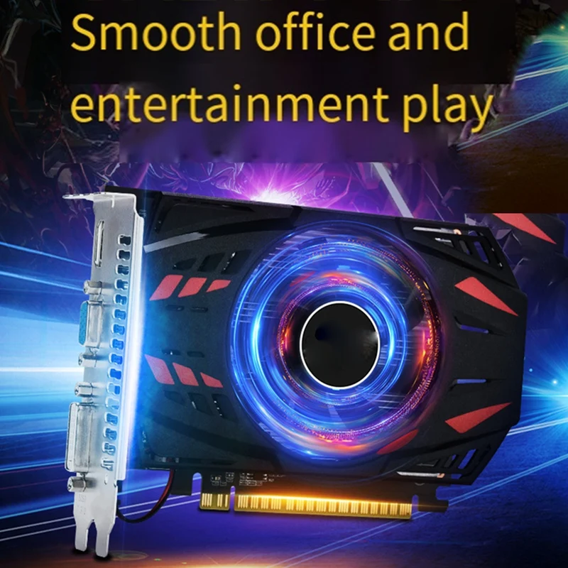 

Игровая видеокарта GT730 4G с вентилятором, устройство для охлаждения настольного компьютера, видеокарта для дома и офиса, графический интерфейс с HD дисплеем, 1 шт.