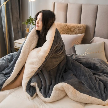 Wool Winter Throw Blanket 1
