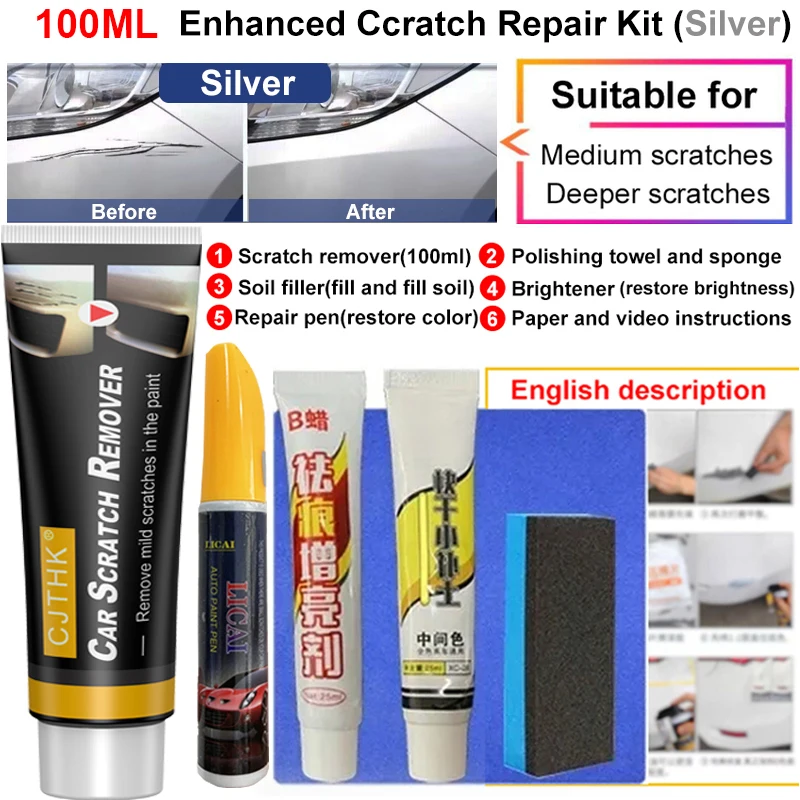 Remove car paint scratches
