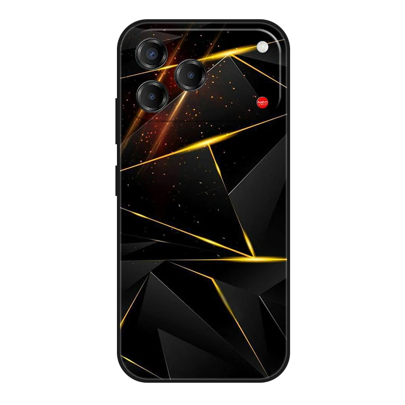 Marble Painted Soft Matte Silicone Back Cover - Elegant Design Case