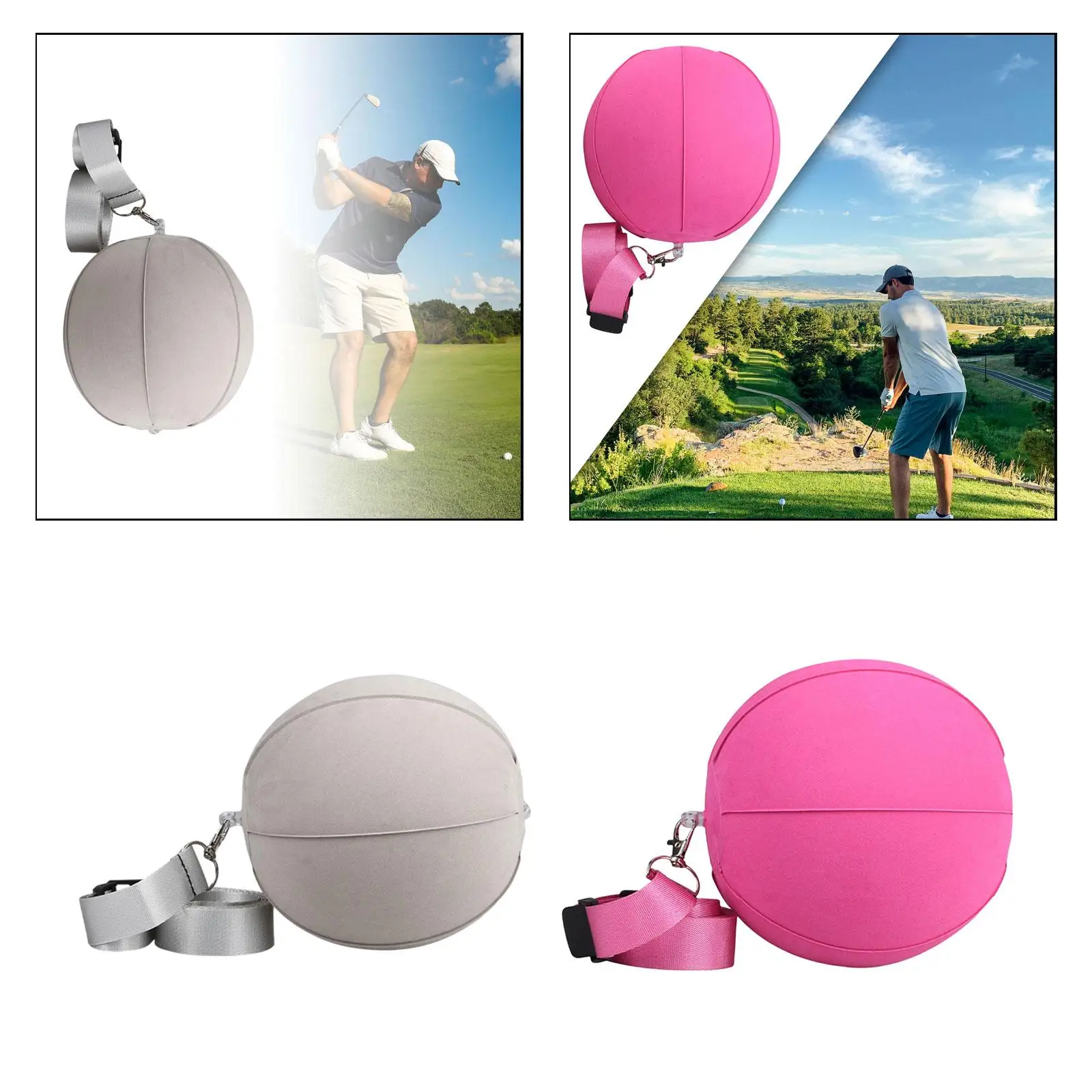 Golf Smart Ball Posture Motion Correction Portable Arm Motion Guide Swing Assistant Golf Training Ball Inflatable Impact Ball