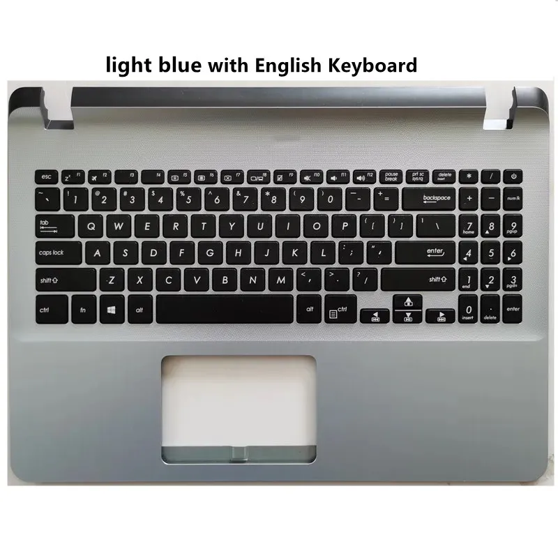 Capa Superior para Laptop com Tampa Inferior do Teclado Palmrest Caixa Superior Asus Y5000 X507 X507u X507ub X507ua A507m X570 Shell Novo - Imagem 3