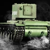 1:16 Henglong 3949-1 Soviet KV-2 Rc Military Tracked Vehicle 7.0 Version Simulated Smoke Device Electric Tank Model 2