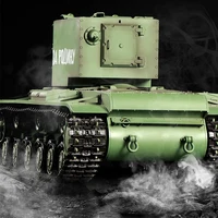 1:16 Henglong 3949-1 Soviet KV-2 Rc Military Tracked Vehicle 7.0 Version Simulated Smoke Device Electric Tank Model 2