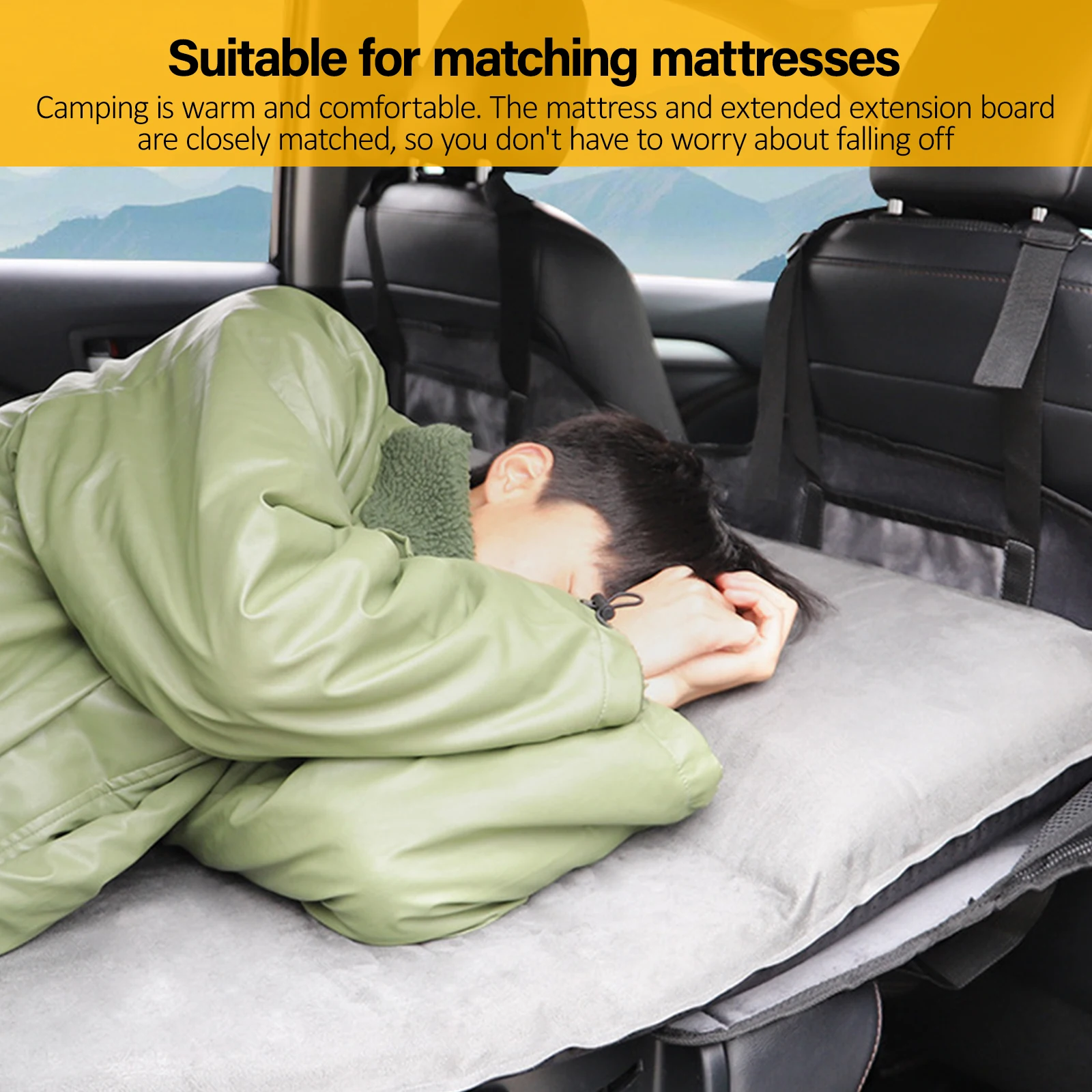 Camping Inflatable Car Air Mattress Head Guard For Tesla Model Y Model3 Portable Foldable Car Bed Mattress Truck Air