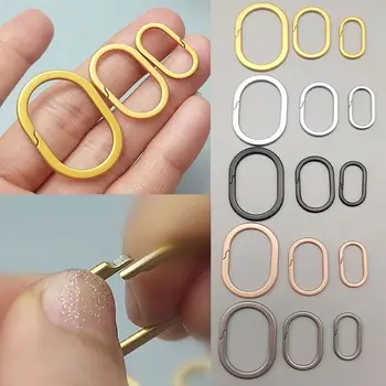 حقيقي الترا خفيفة سبائك التيتانيوم البيضاوي حلقات المفاتيح سلاسل المفاتيح مشبك كيرينغ قلادة سوبر خفيفة الوزن رجل سيارة المفاتيح للذكور هدية