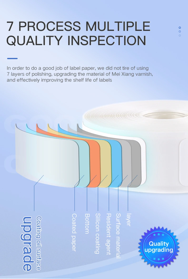 Niimbot Color Label Tape for D11 Printer 12*40mm D110 Label Sticker Paper Roll for D101 Label Printer Machine etiquetadora