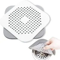 Shower Drain Plug Hair Catcher Stopper Kitchen Sink Strainer Sewer Silicone Bathroom Floor Bathtub Water Filter Home Accessories 6