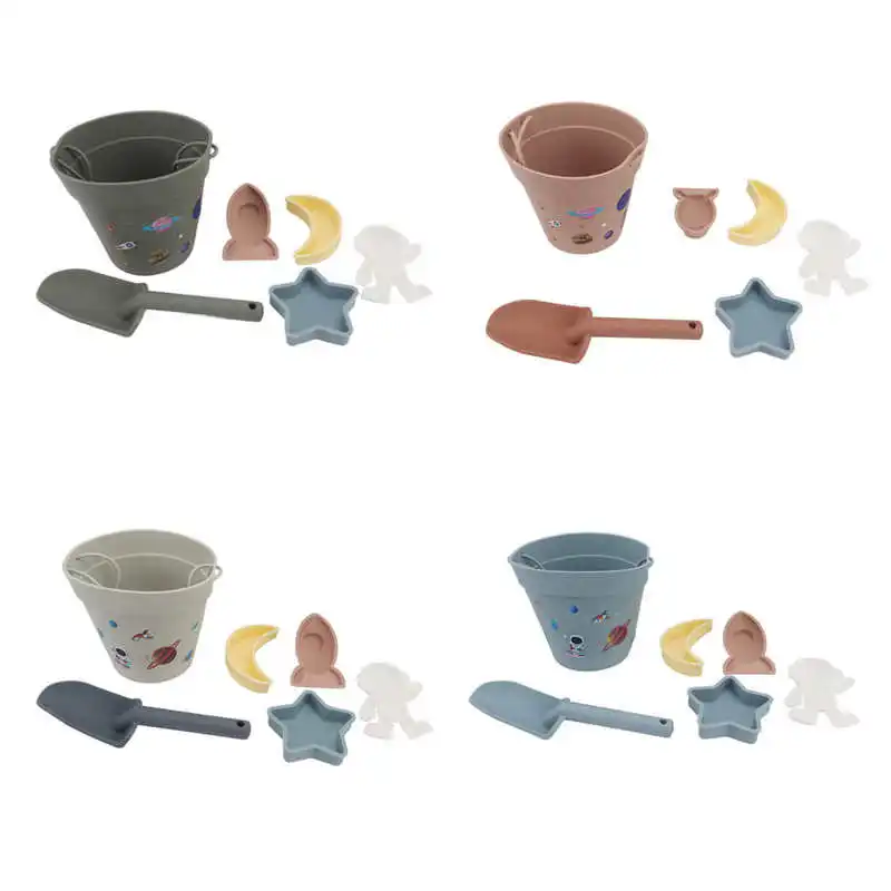 Silicone Snow Toys Parent Child Interaction Safe Waterproof Outdoor Snow Buckets and Shovels 2
