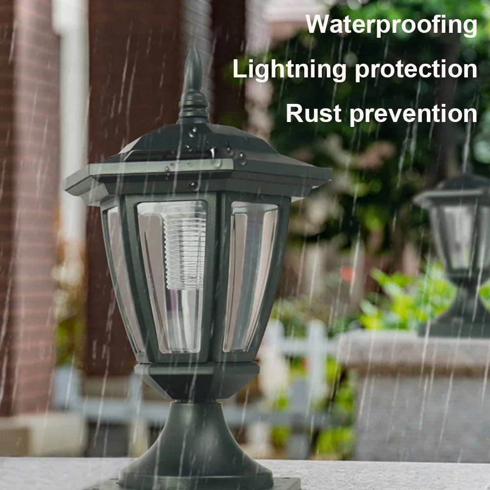 2PCS Solar Light Fence Light IP65 Outdoor Solar Lamp for Garden Decoration Gate Fence Wall Courtyard Cottage Lamp
