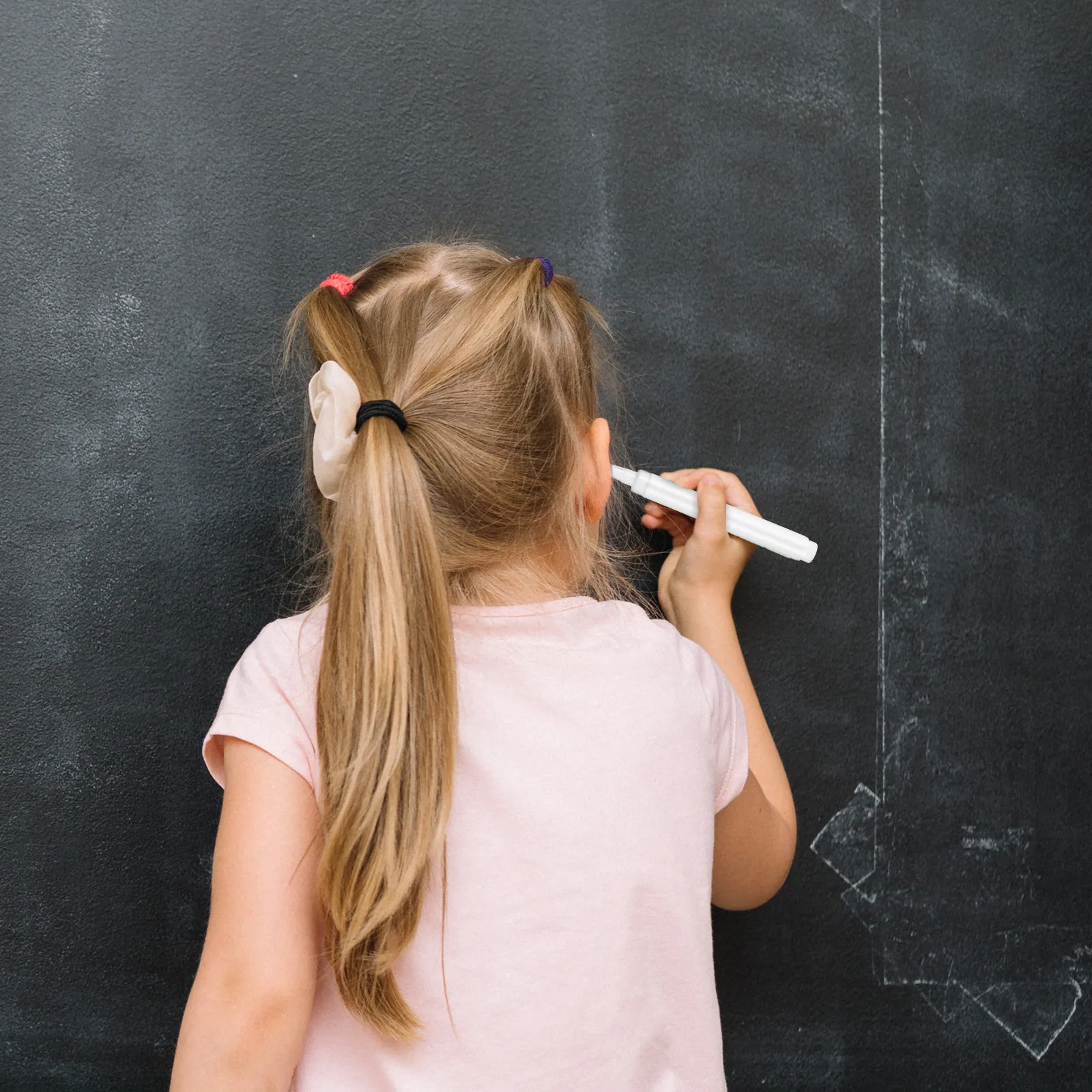 4Pcs 흰색 분필 마커 액체 유형 미세 팁 분필판용 지울 수 있는 마커 유리창 거울 종이 플라스틱 아트