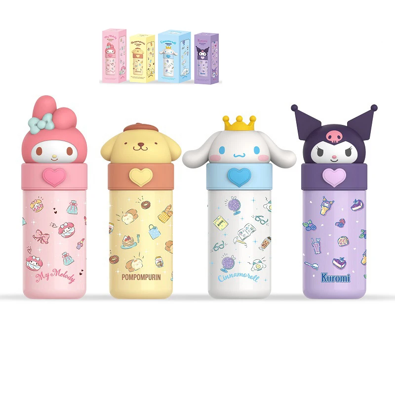 

Kawaii Sanrio Thermal Cup Mymelody Kuromi Cinnamoroll Cartoon Stainless Steel Coffee Cup Cute Girl Travel Water Cup Couple Gift