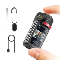 2.7K Mini Wifi Action Camera Dash Action Moto Professional Cam 1080P Small Motorcycle Cycling Video Bodycams 180° Twist Lens Cam 2