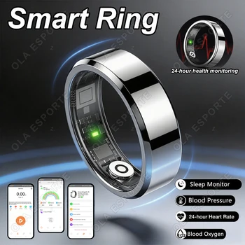 2026 New Smart Ring Heart Rate Blood Pressure Sleep Monitoring Motion Tracking IP68 Waterproof Men Women Smart Ring Holiday Gift 1