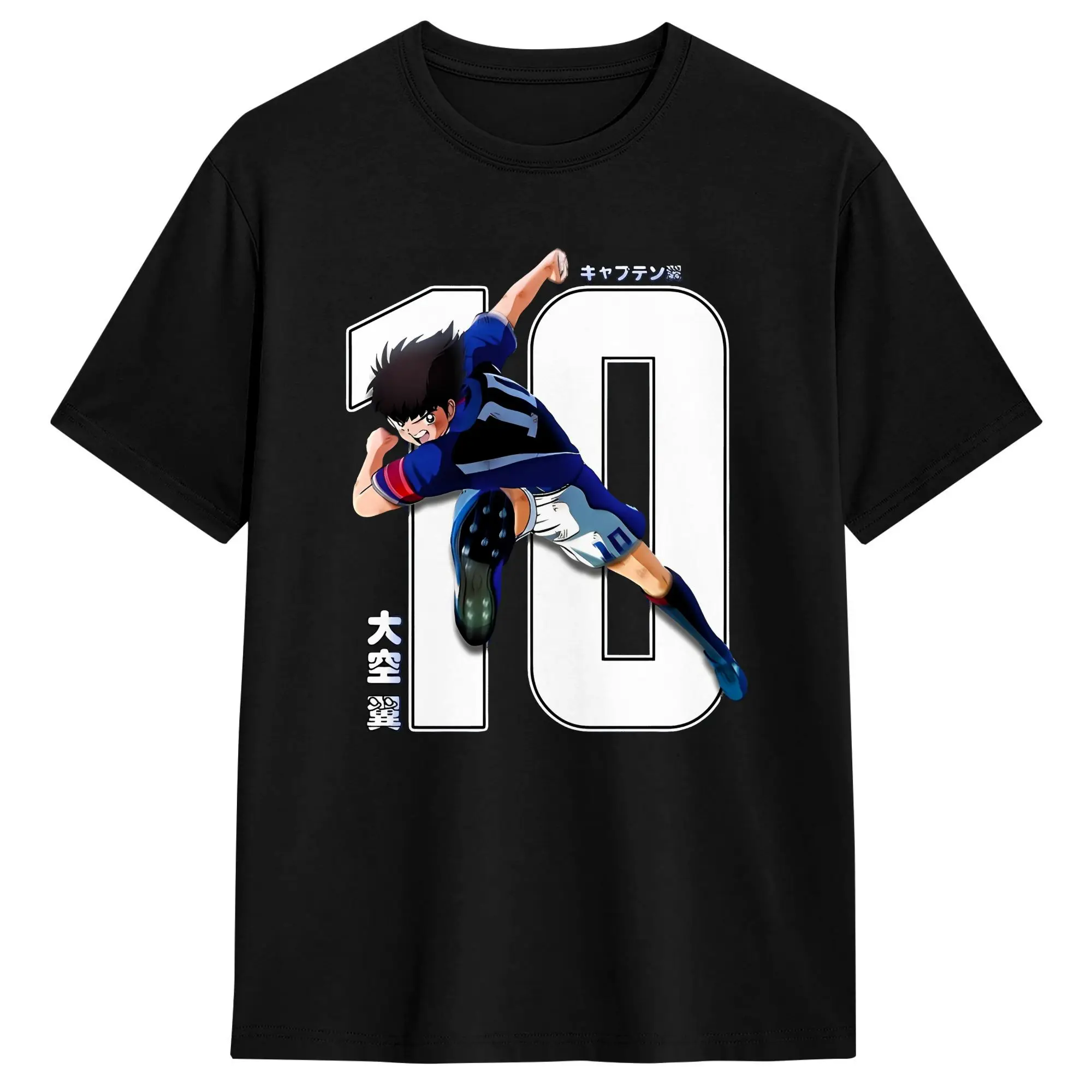TSUBASA OZORA CAPTAIN TSUBASA T-Shirt Herren Vintage T-Shirts Sommer O-Ausschnitt Harajuku Tees Großhandel Übergroße Oberteile