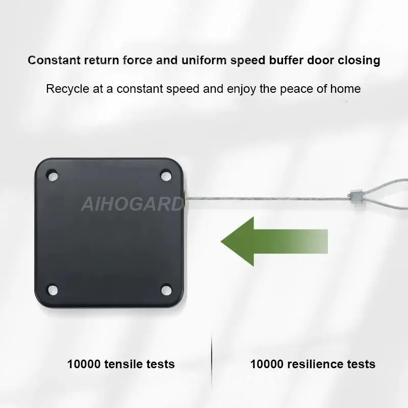 Door Closer Punch-free Automatic Door Closer Automatically Close 500/800/1000g Pull Door Closers For Wooden Sliding Glass Metal 1~5PCS