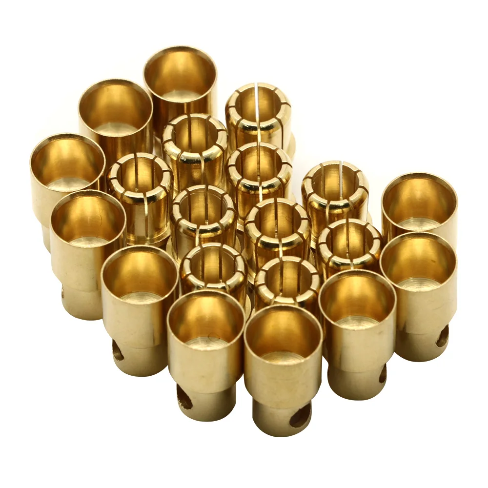 20pcs/lot 2.0mm 3.0mm 3.5mm 4.0mm 5.5mm 6.0mm 8.0MM Gold Bullet Banana Connector plug for ESC Lipo RC battery Plugs (10 pair) 5