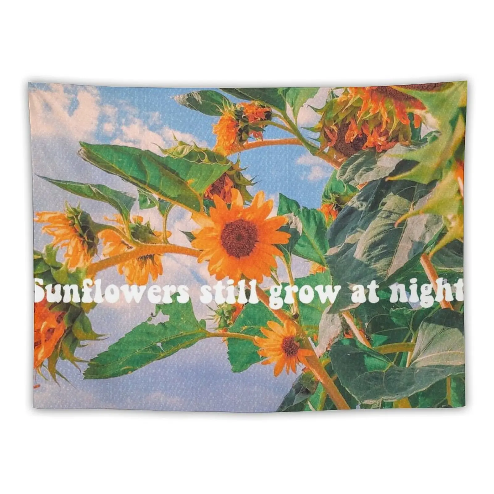 

Sunflowers still grow at night Tapestry Bedroom Decorations Decorative Wall Mural Tapestry
