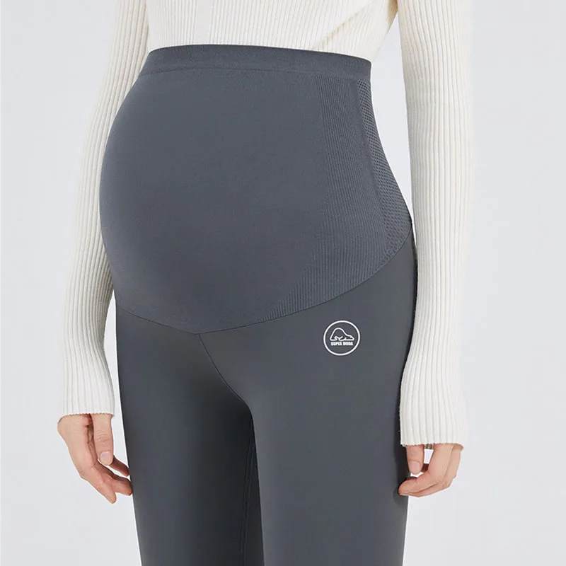 High Waist Pregnancy Leggings Winter Autumn Thicken Maternity Leggings Warm Women Belly Support Pants Maternity Clothes Skinny