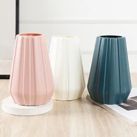 Creative Fashion Flower Vase Imitation Ceramic Plastic Flower Pot Nordic Style Modern Flower Arrangement Container Home Ornament 1