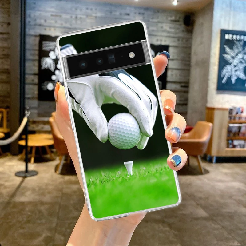 Modern Golf Clear Phone Case - Soft TPU Cover