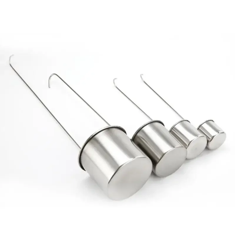 Cutlery Set Kitchenware Accessories Wooden Serving Spoon Ladle Stainless Steel Long Wine Pouring Spoon Hang Sauce Ladle Handle Hook 50/125/250/500ml Measuring Cup Kitchen Bar Tools