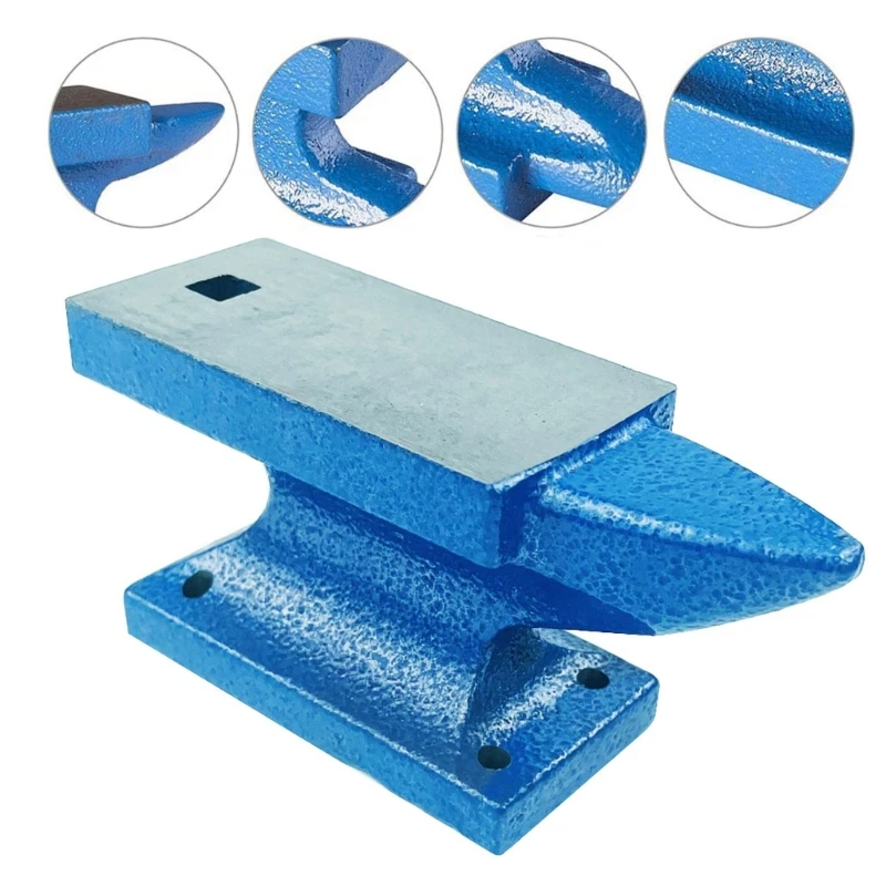W0YA Mini Iron Angle Anvil for BENCH Block Round Horn Anvil Jewelers Gold Strike Tool for Jewelry Making Forge Tools Equipmen