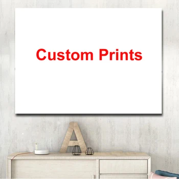 Stampe personalizzate Pittura su tela Poster fai da te La tua foto Famiglia preferita Immagine personalizzata per soggiorno Decorazione della parete di casa Senza cornice