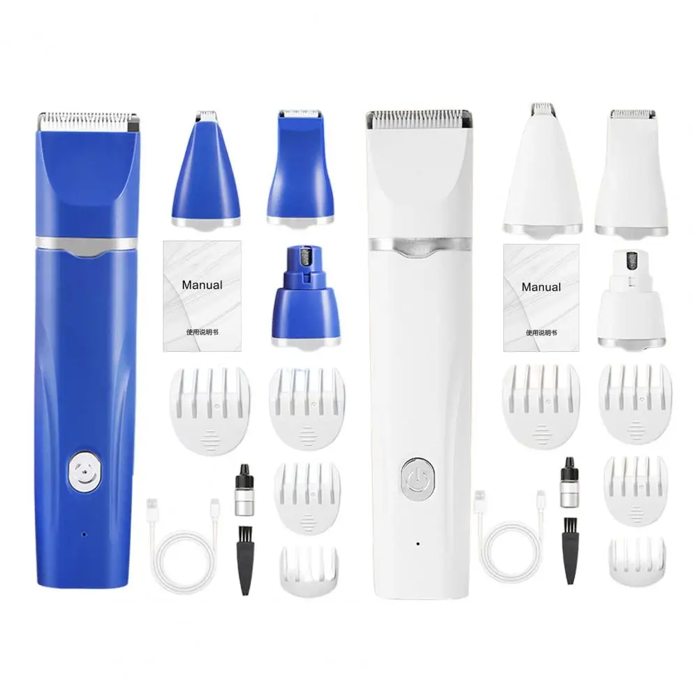 Dog Hair Clipper Set Sharp Blade Stainless Steel Blade Pet Trimmer Cordless Dog Hair Clippers Grooming Kit with Nail for Cats