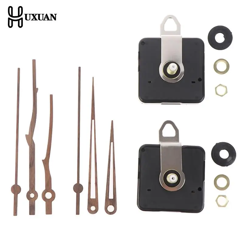 DIYCreativeWallClockWoodenHandsWithSUNSilentClockMovement