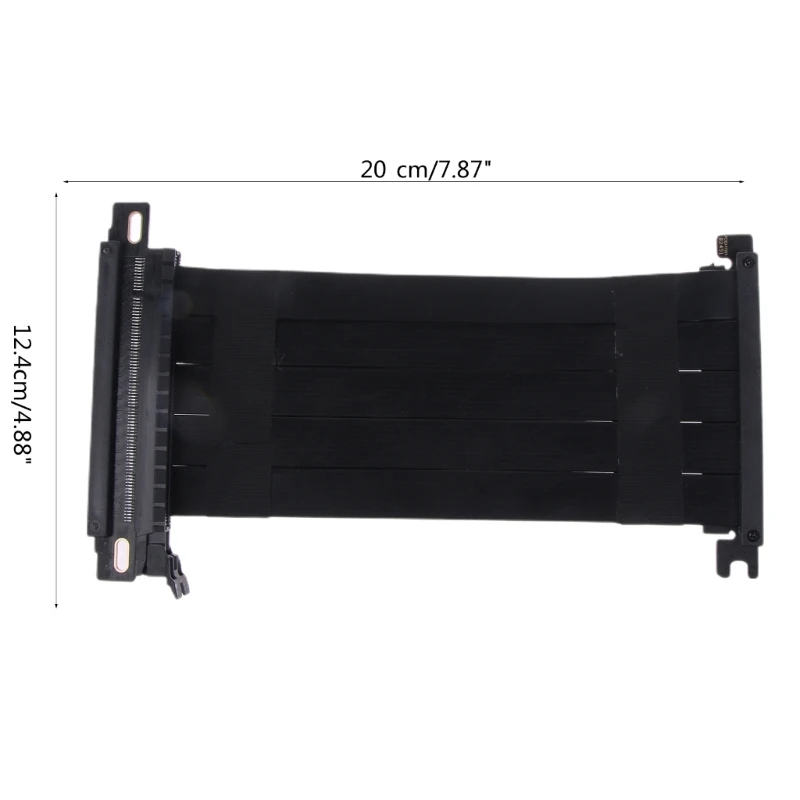 Pcie 4.0 Cabo de Extensão Dupla Reversa Pci Express 4.0 Itx Chassis para Placa Gráfica 185 mm Emi - Imagem 5