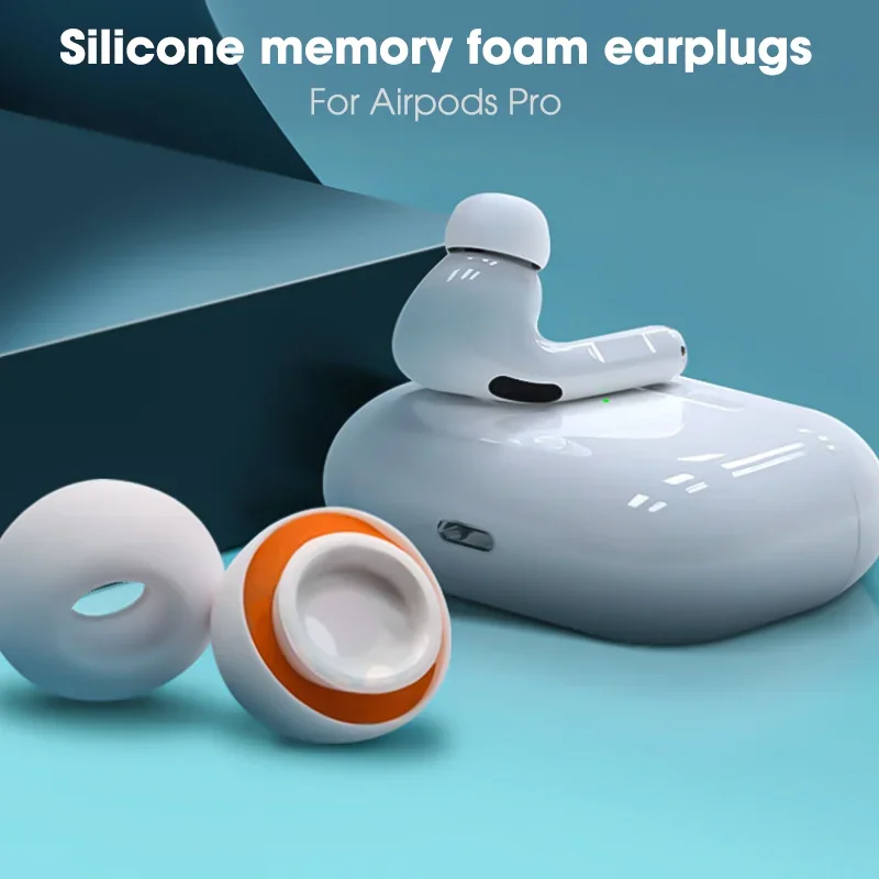 Silikon Memory Foam Ohr stöpsel für Airpods Pro 1/2 Kopfhörer Silikon hüllen Kappen Ersatz Ohr polster Ohr stöpsel für Airpods Pro — изображение 2