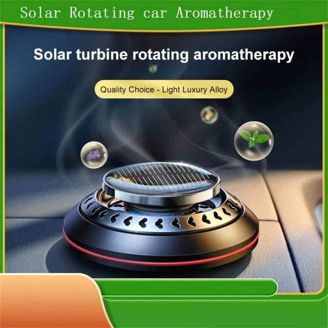 Auto Aromatherapie 3600r/min Solar Turbine Rotierenden Auto Lufterfrischer  Auto Zubehör Innen Auto-Dashboard Dekoration Duft - AliExpress