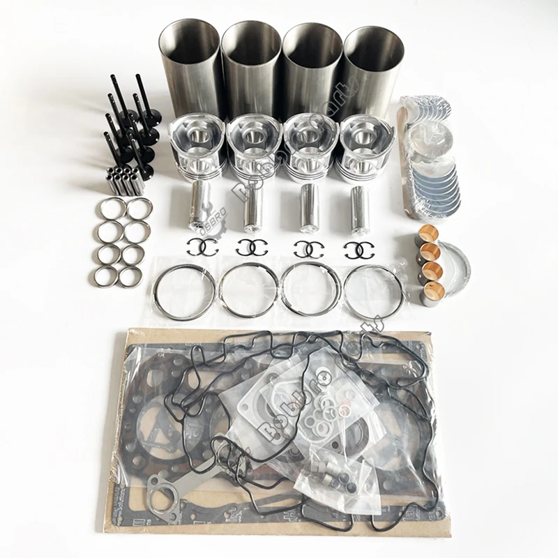 

C240 Overhaul Rebuild Kit With Full Set Gasket Liners Pistons Rings Main & Rod Bearings Valves For Isuzu Engine