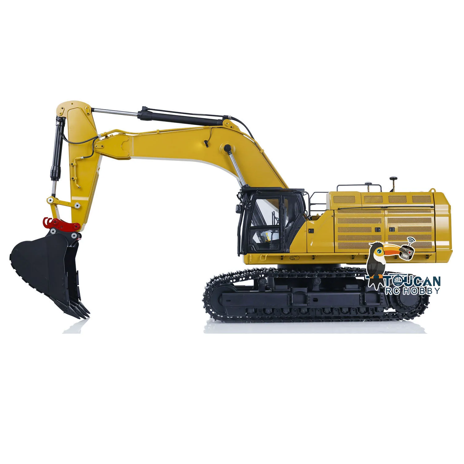 RC Hydraulic Metal Mining Excavator 374F RTR 1/14 Remote Control Painted Heavy Construction Digger Model Toy TH22958 4
