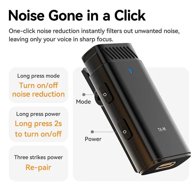 Ulanzi Wireless Lavalier Microphone Multi Receiver Phone recording