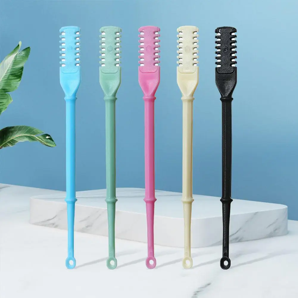 

Двухсторонний нож, ручной триммер для волос в носу, портативный триммер, Овальный нос, скребок для волос в носу, мужские уши, нейтральное Бритье волос R3L5