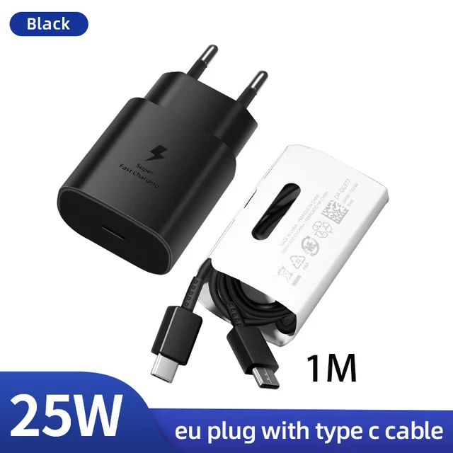 Chargeur USB de type C super rapide, adaptateur mural PD, charge d'origine  pour Samsung S23, S22, Galaxy S21, Note 20, A52 Plug, 25W - AliExpress