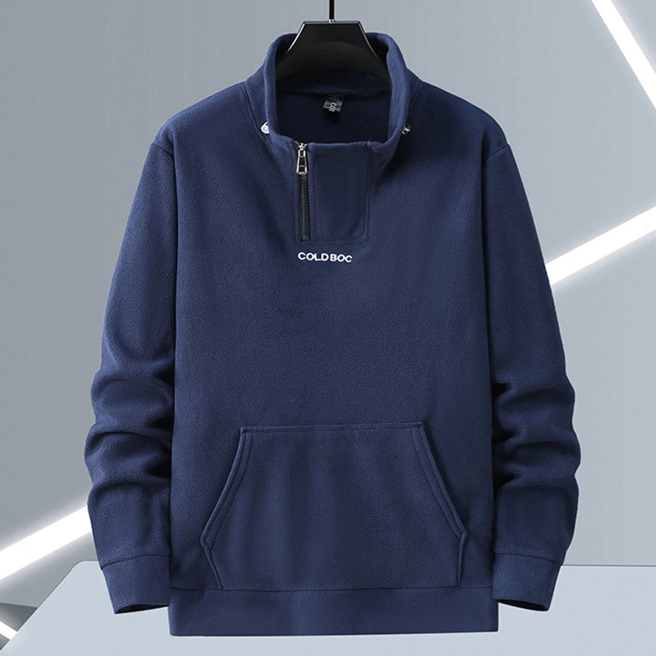 Lambwool Sweatshirt Plus Size Thicken Fleece Hoodie Men Black Loose Casual Pullover Hoodie 10XL 11XL 12XL Sweatshirts 3