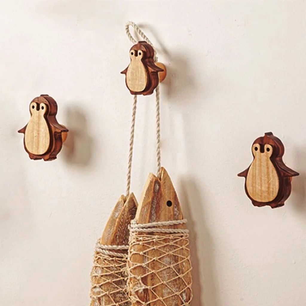 New-Kitchen-Wood-Animal-Hook-Cute-Room-Decor-Hook-For-Home-Drawer ...