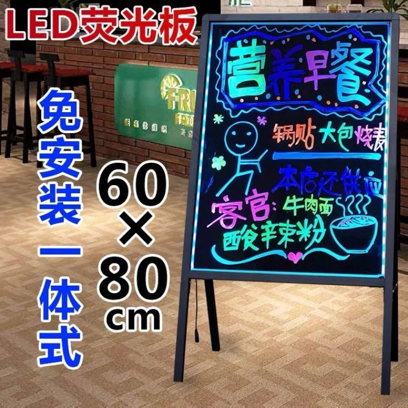 

Luminous Blackboard Led Electronic Fluorescent Board Advertising Board Small Blackboard Fluorescent Screen Night Market Floor St