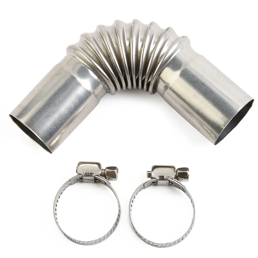 Parking Heater Exhaust Pipe Elbow Connector Exhaust Pipe Fitting 24mm Stainless Steel exhaust assembly