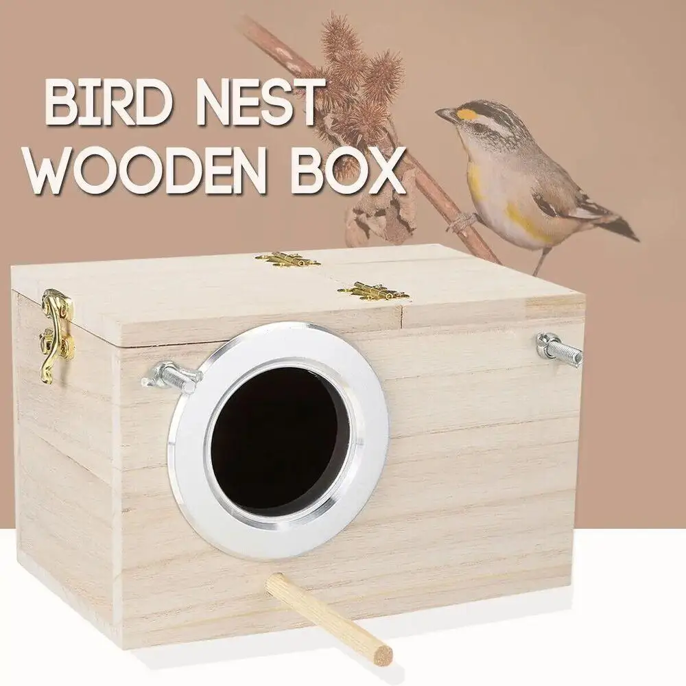 Bird House New Wooden Budgie Security Bird Breeding Box Nesting House Bird supplies Cage Nest
