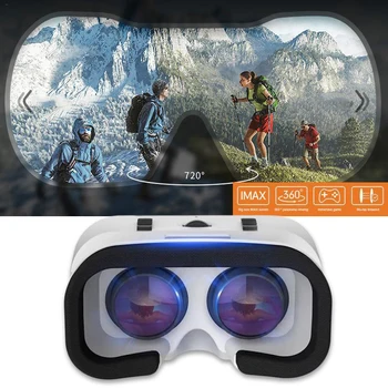 VR 헤드셋 박스 스마트 안경, 3D 조절식 VR G05A 4k 렌즈 헬멧, 안드로이드 스마트폰 가상 현실 안경, 비디오 게임 HD