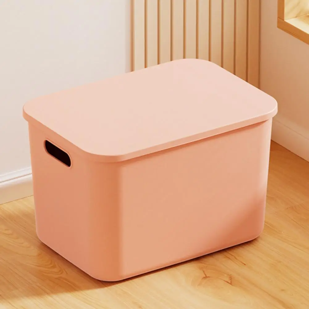 Plastic Storage Box Capacity Stackable Storage Box with Lid Handle for Makeup Toys Sundry Organization Home Office or Desktop