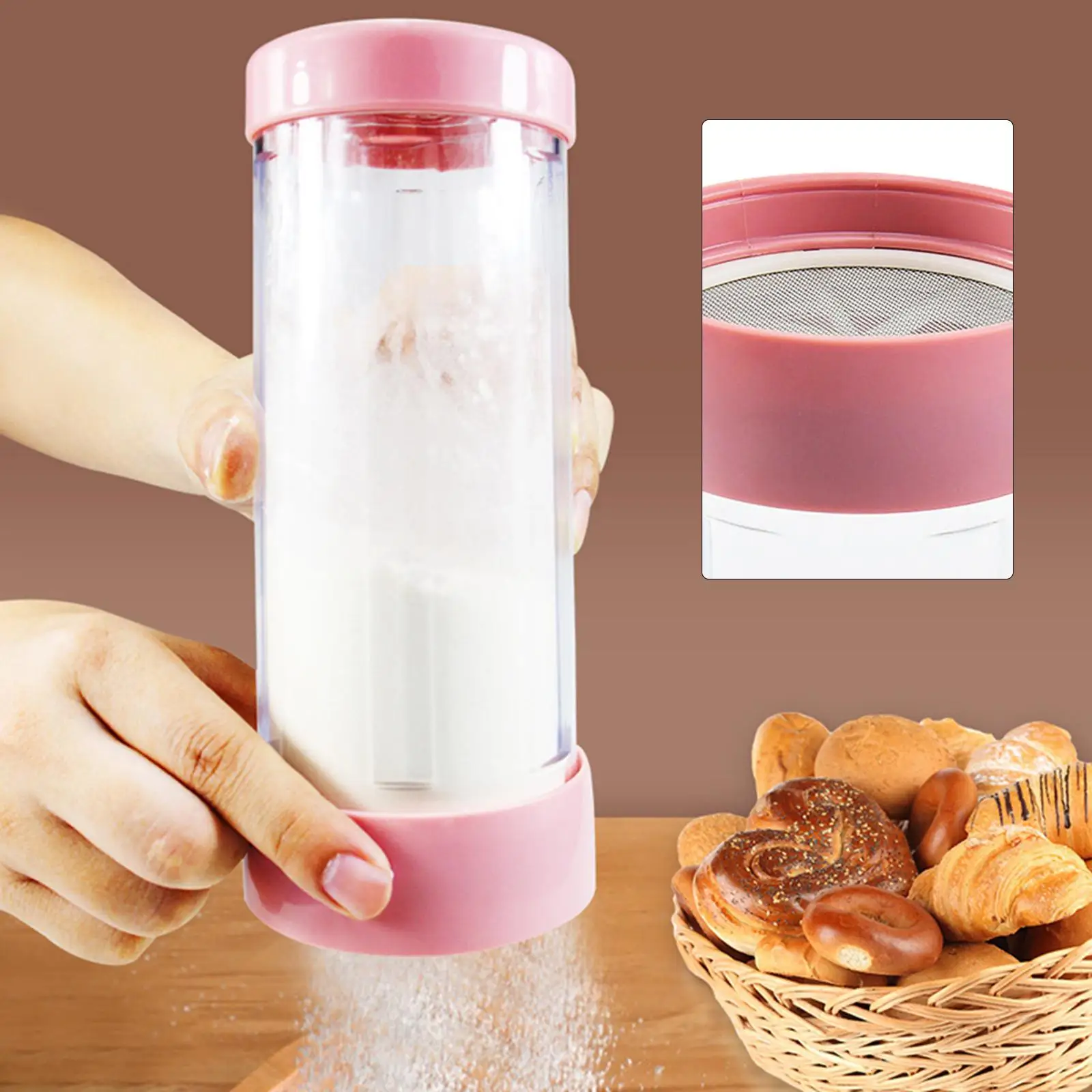 Sugar Sifter Flour Sifter Easy to Clean Strainers Fine Mesh Sieve Strainer for: 3 - 5 Days Free Delivery Only UK