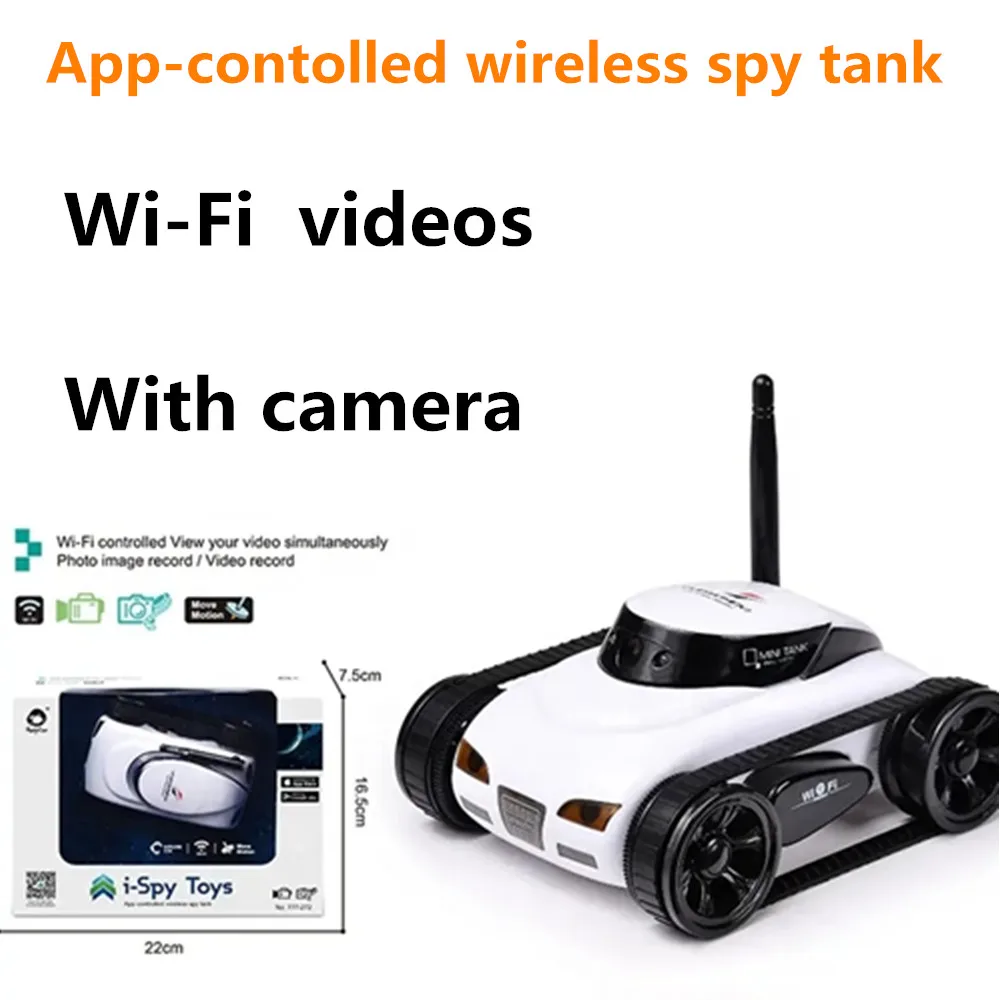 Wireless Remote Control Mini Tank HD 30W Camera RC Tank Car Taking Photo And Recording Videos APP Tank Toys