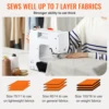 VEVOR Sewing Machine Portable Dual Speed Home DIY 38 Built-in Stitches & Reverse Sewing Pedal Extension Table 42pcs Accessories 5